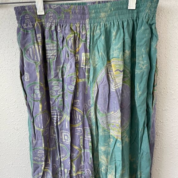 SPA Hawaiian Matching 2-Piece Rayon Button Down Shirt & Cropped Pants Size M EUC - Picture 6 of 8
